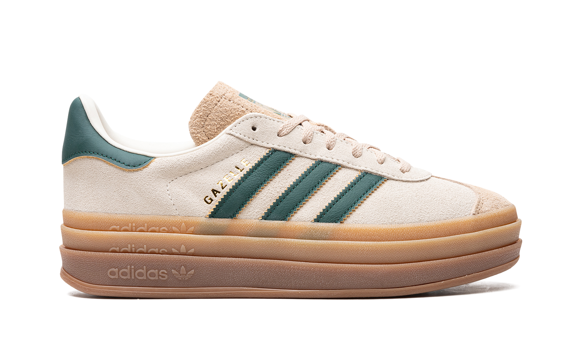 Adidas Gazelle Bold Magic Beige Collegiate Green
