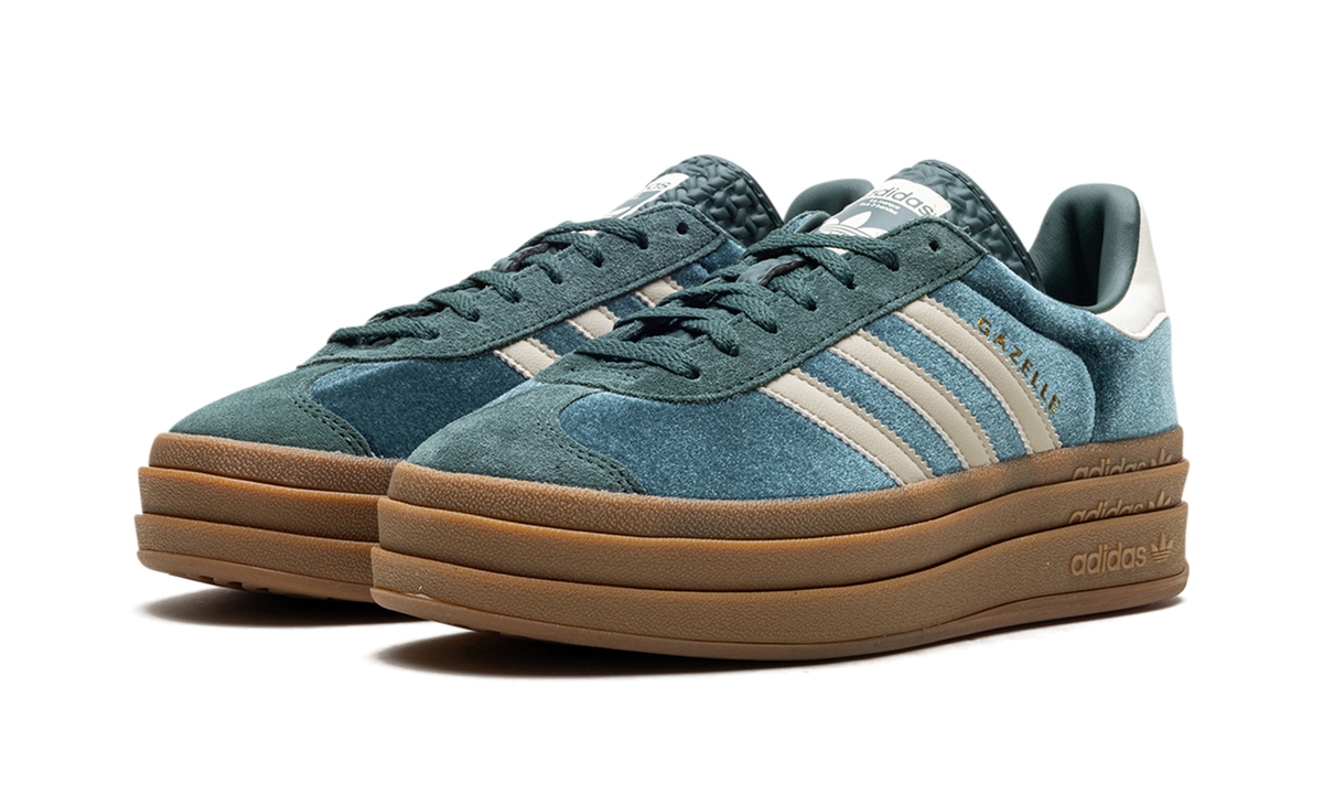 Adidas Gazelle Bold Mineral Green Velvet