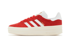 Adidas Gazelle Bold Red Cloud White, Red/Cloud White/Gold Metallic (ID6990)