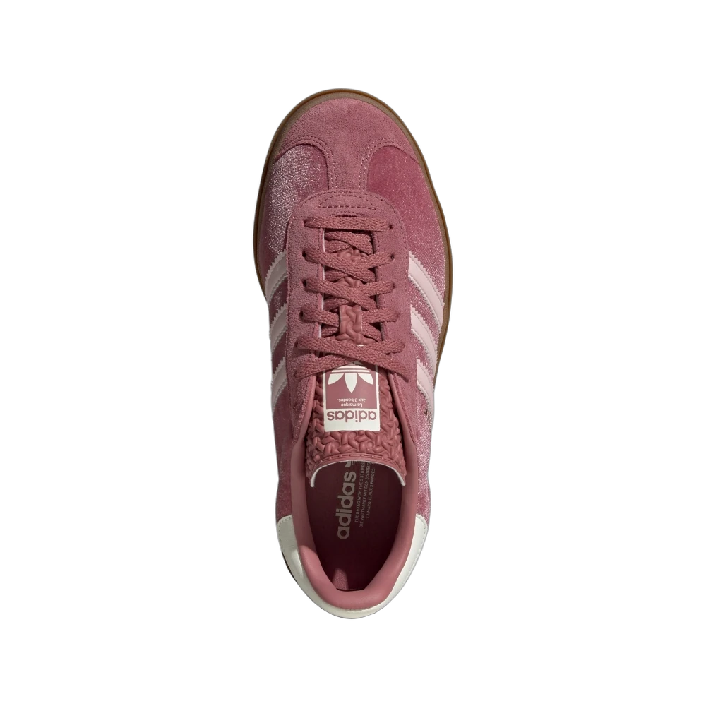 Adidas Gazelle Bold Sandy Pink Velvet, Preloved Crimson/Sandy Pink/Off White (IG4389)