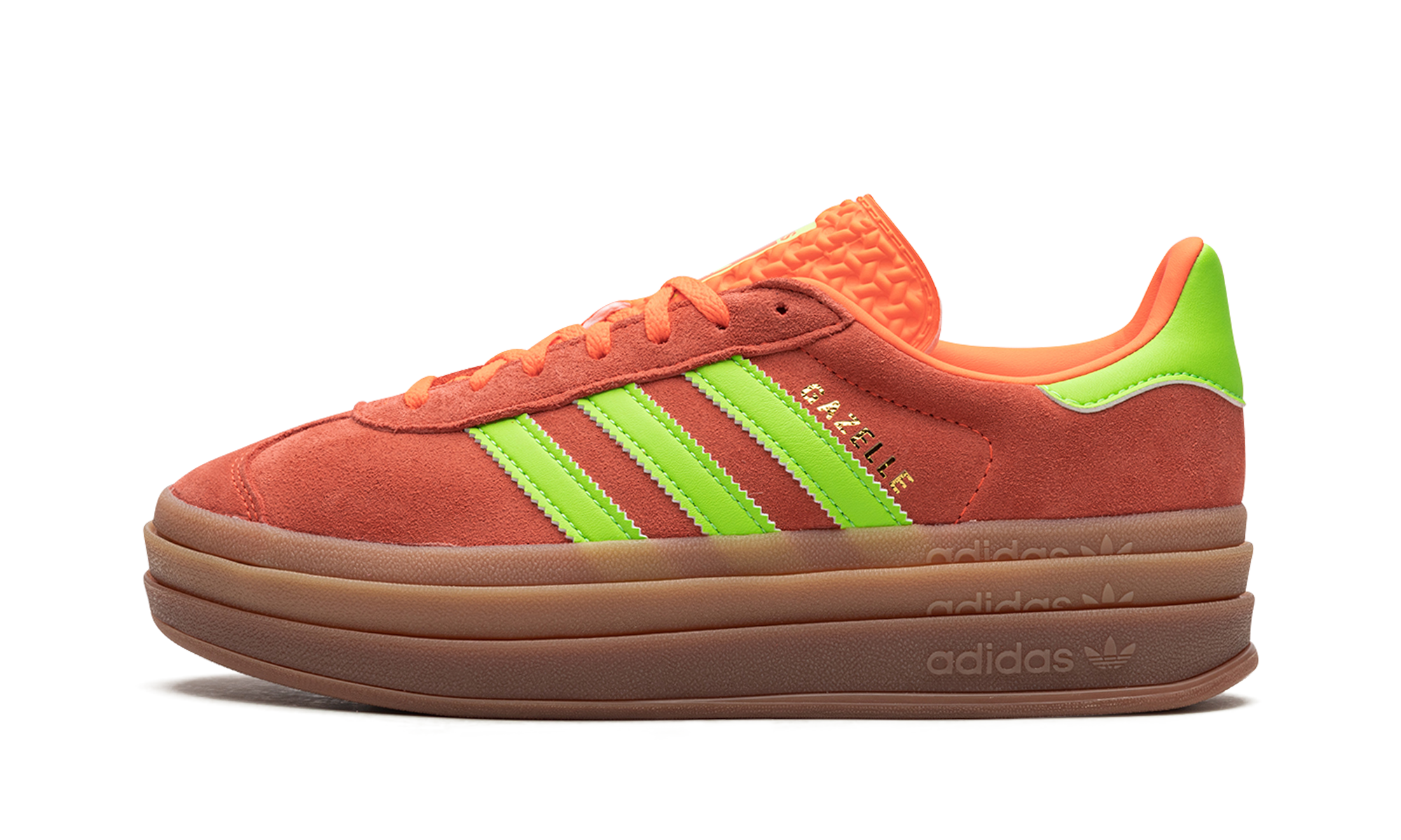 Adidas Gazelle Bold Solar Orange Solar Green