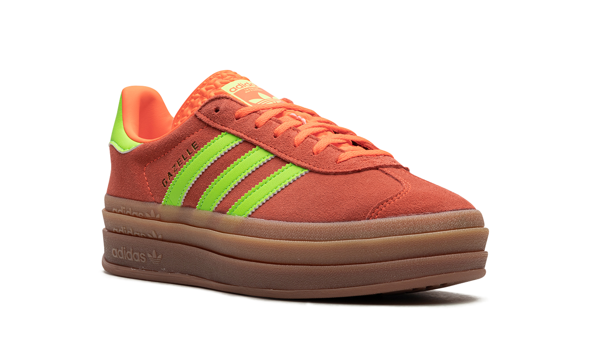 Adidas Gazelle Bold Solar Orange Solar Green