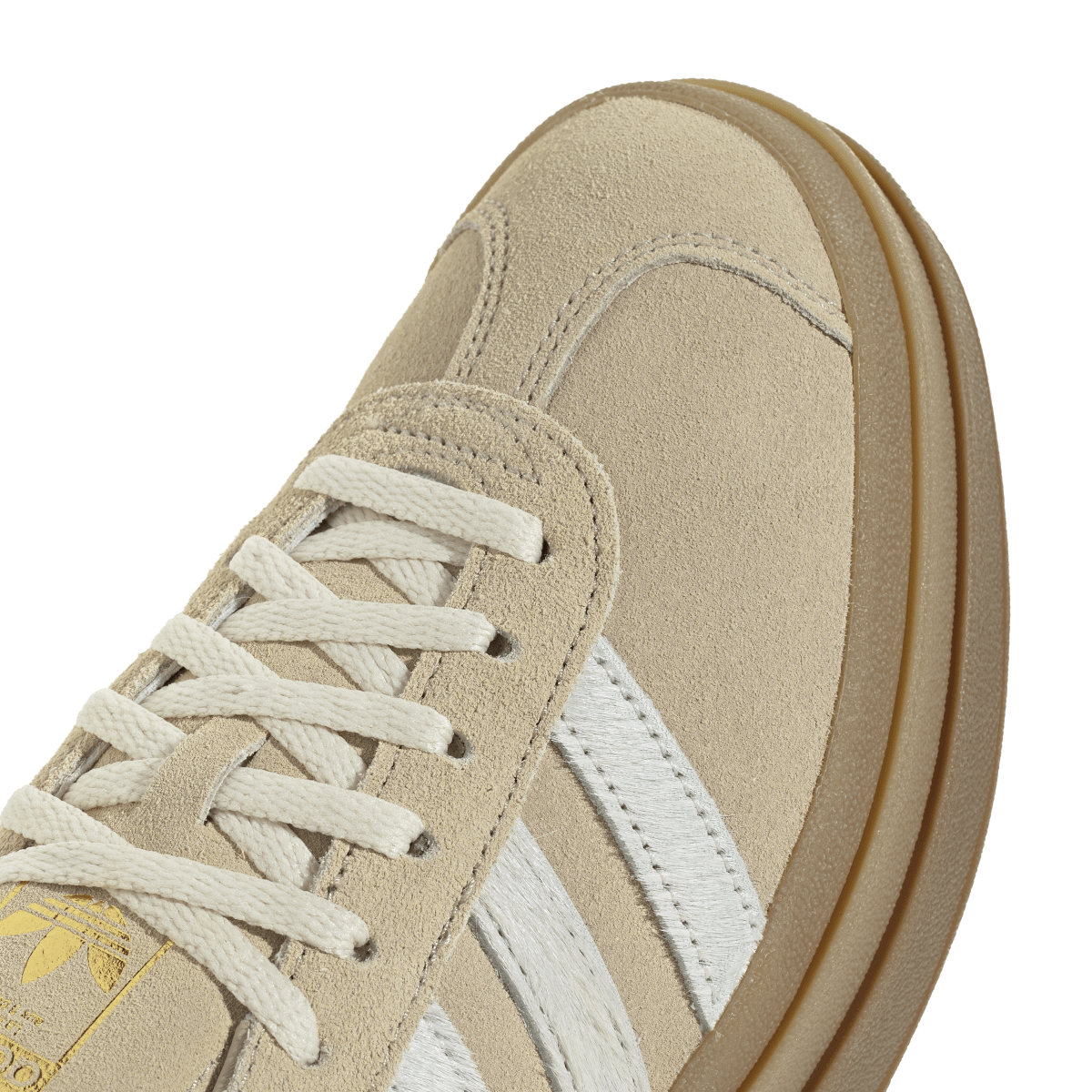 Adidas Gazelle Bold Stone Khaki Cream White