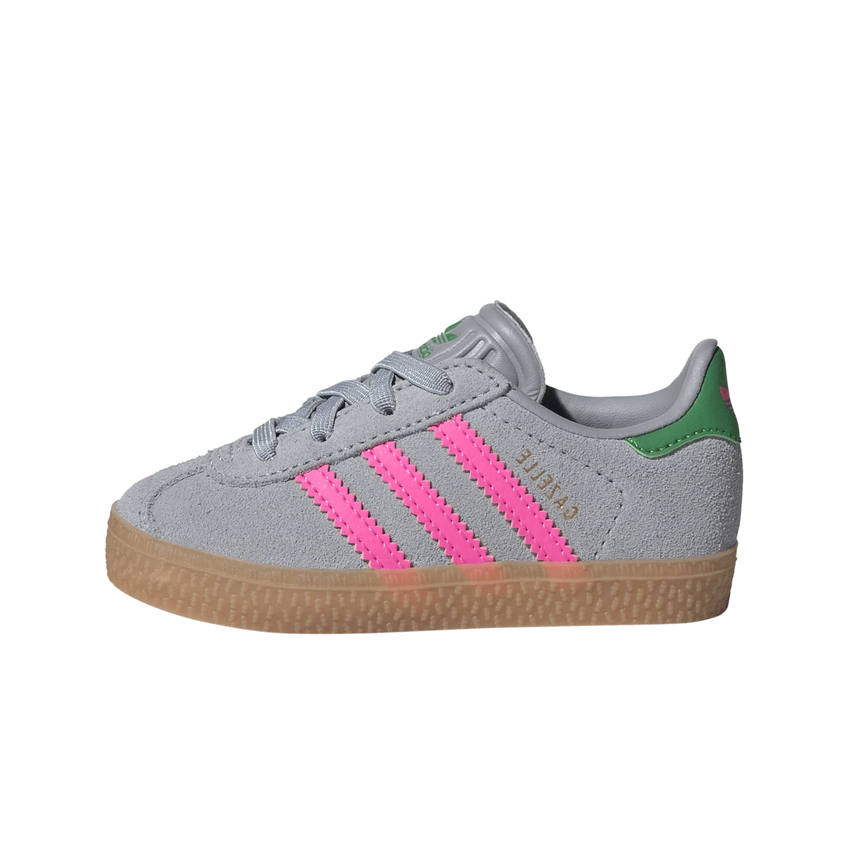 Adidas Gazelle Comfort Closure Halo Silver Lucid Pink Green (TD)