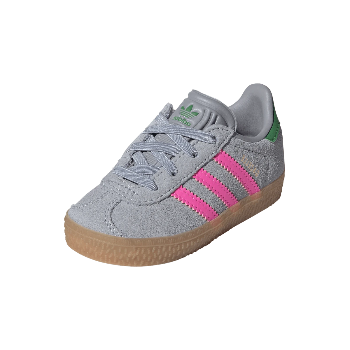 Adidas Gazelle Comfort Closure Halo Silver Lucid Pink Green (TD)