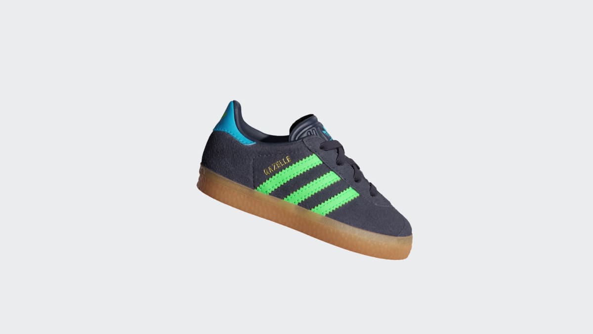 Adidas Gazelle Comfort Closure Shadow Navy Screaming Green (TD)