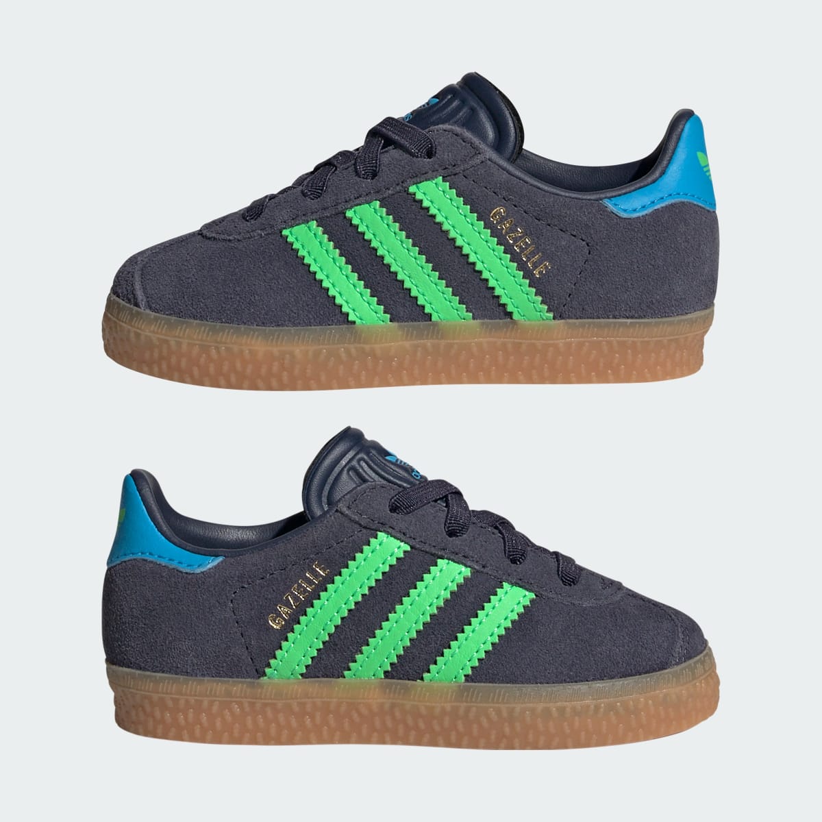 Adidas Gazelle Comfort Closure Shadow Navy Screaming Green (TD)