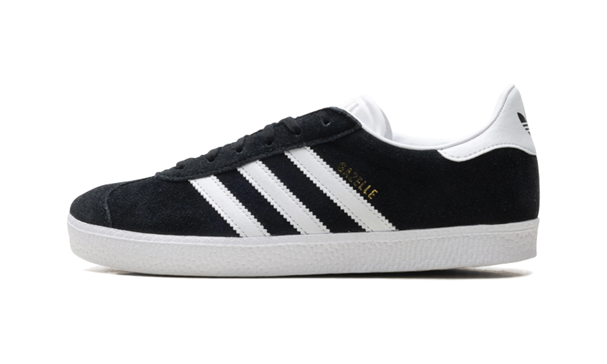 Adidas Gazelle Core Black Cloud White Gold Metallic