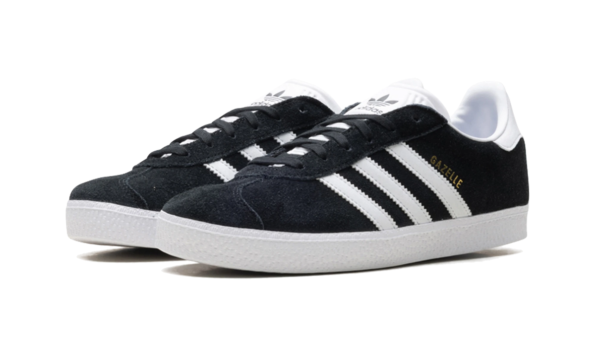 Adidas Gazelle Core Black Cloud White Gold Metallic