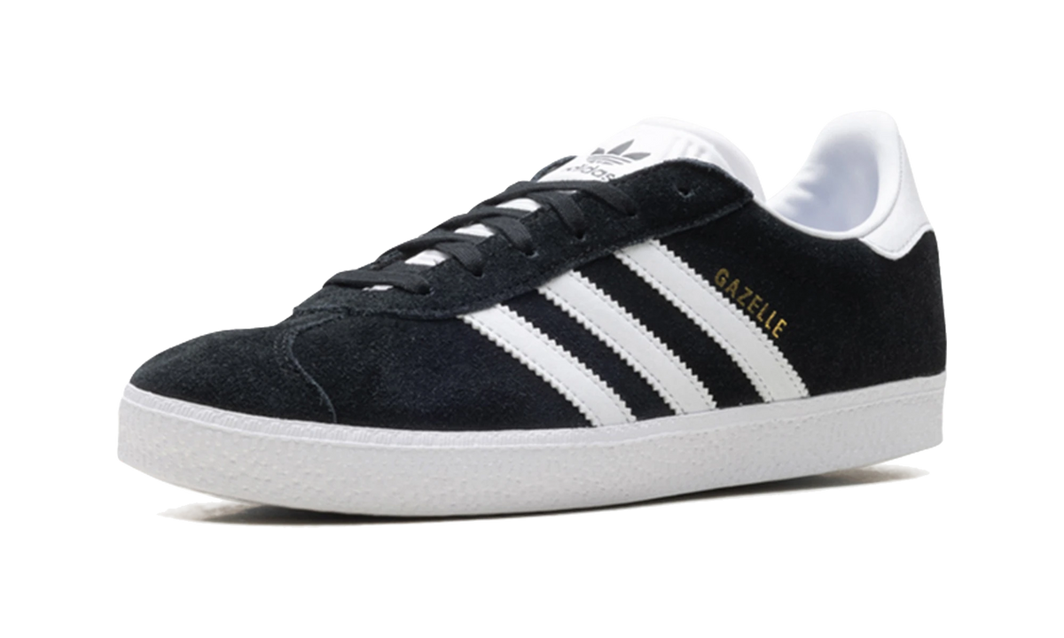 Adidas Gazelle Core Black Cloud White Gold Metallic