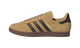 Adidas Gazelle Golden Beige Dark Brown Gold Metallic