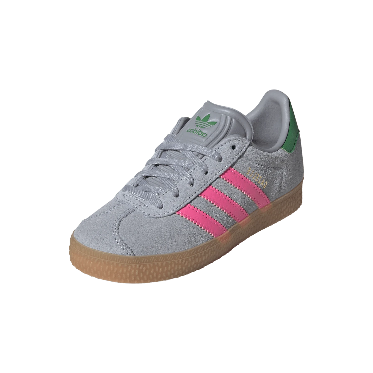 Adidas Gazelle Halo Silver Lucid Pink Green (PS)