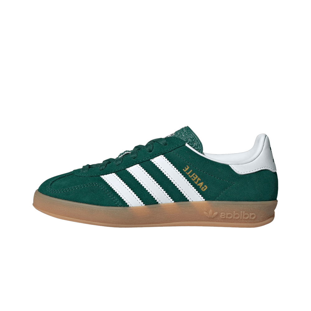 Adidas Gazelle Indoor Collegiate Green Cloud White Gum, Collegiate Green/Cloud White/Gum (JS3800)
