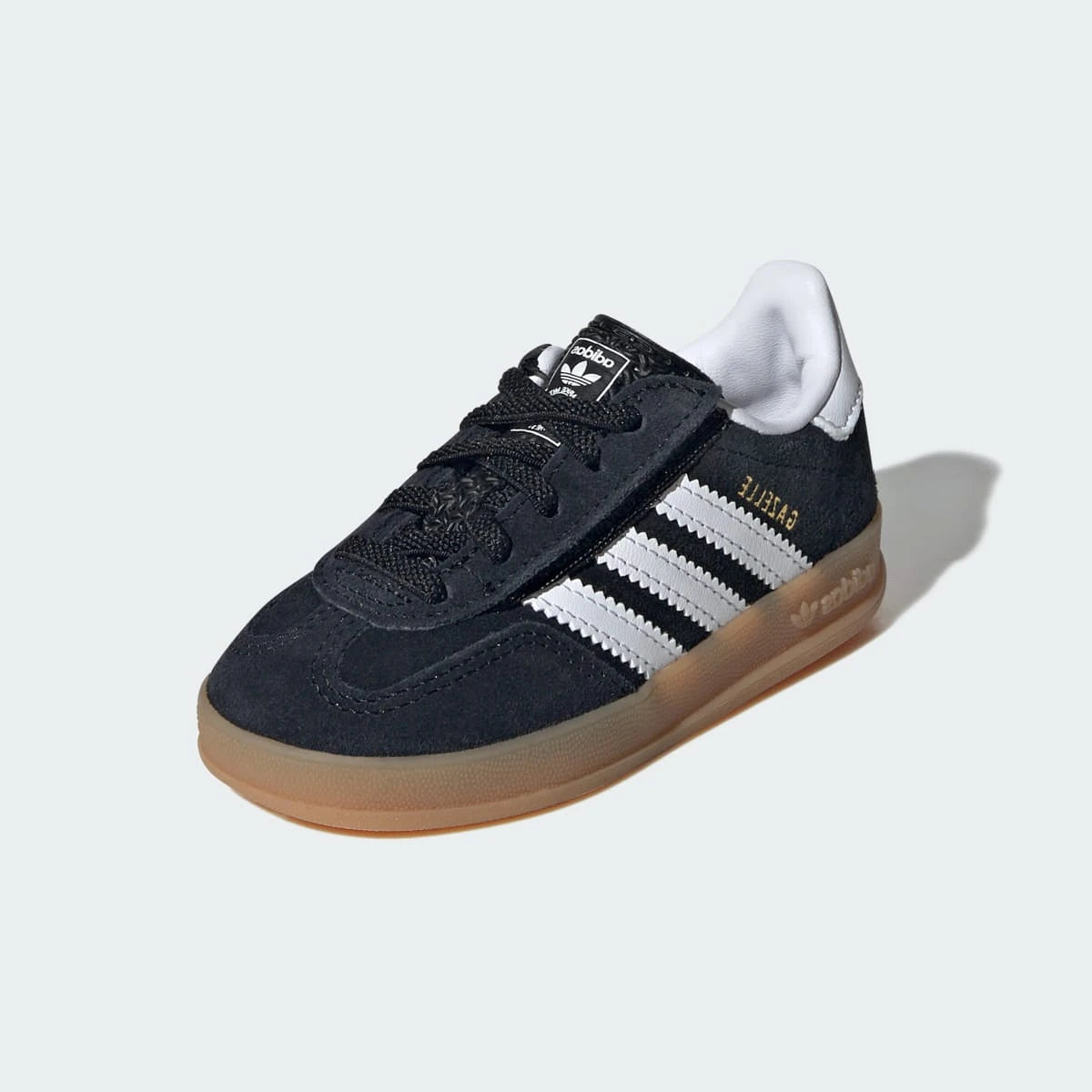 Adidas Gazelle Indoor Comfort Closure Black White Gum (TD)