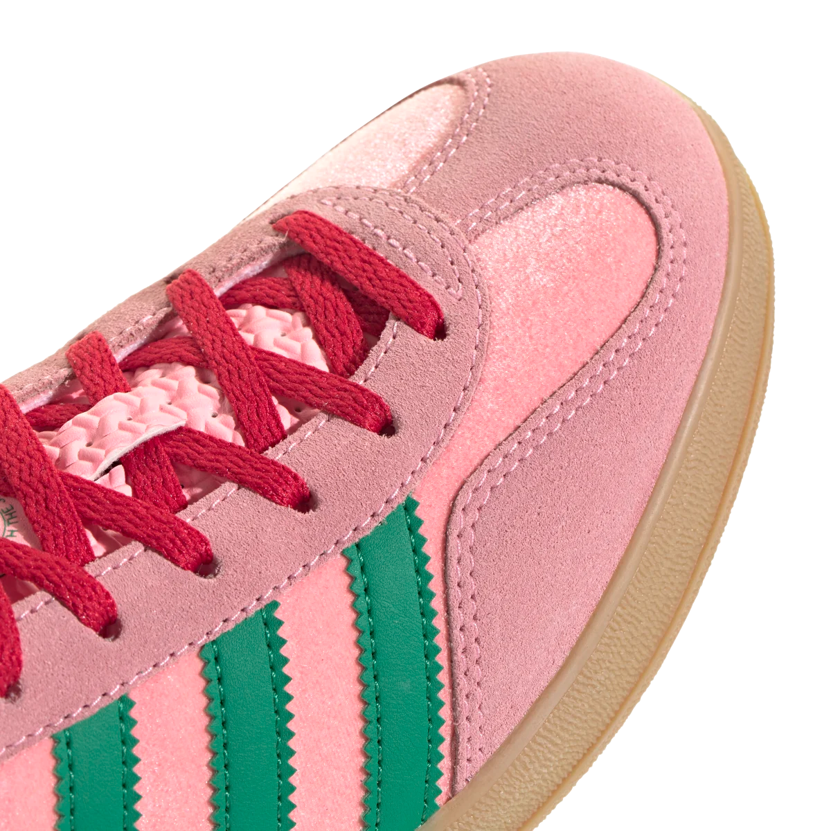 Adidas Gazelle Indoor Pink Velvet, Pink/Green/Scarlet (JI2713)