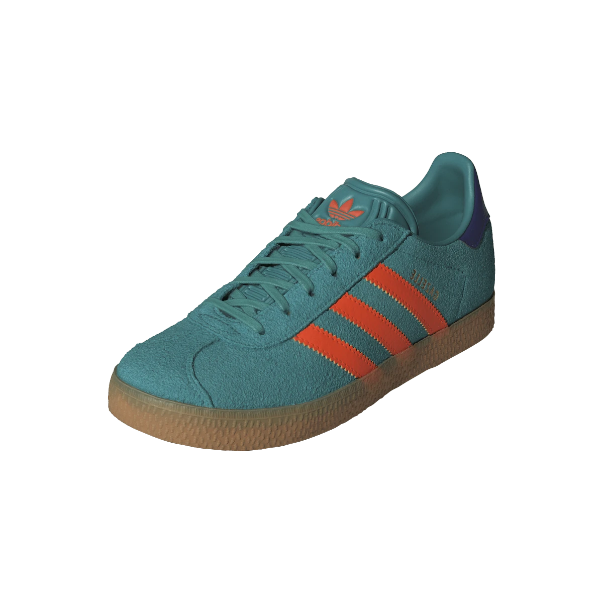 Adidas Gazelle Pure Teal Impact Orange Collegiate Purple