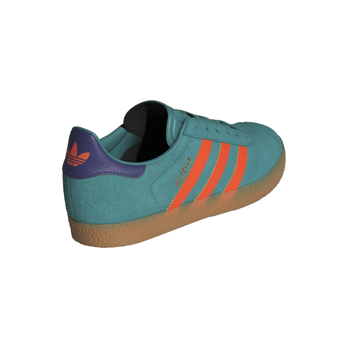 Adidas Gazelle Pure Teal Impact Orange Collegiate Purple