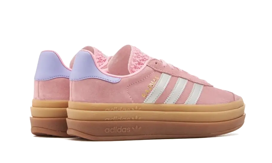 Adidas Gazelle Bold True Pink Gum (Kids), True Pink/Silver Metallic/Light Purple (JH5539)