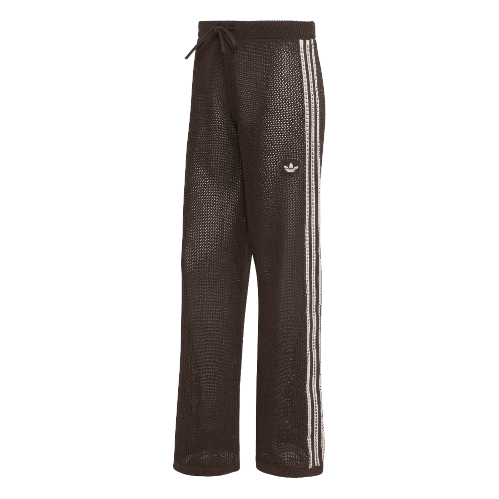 Adidas Knitted Crochet Firebird Track Pants Aurora Coffee