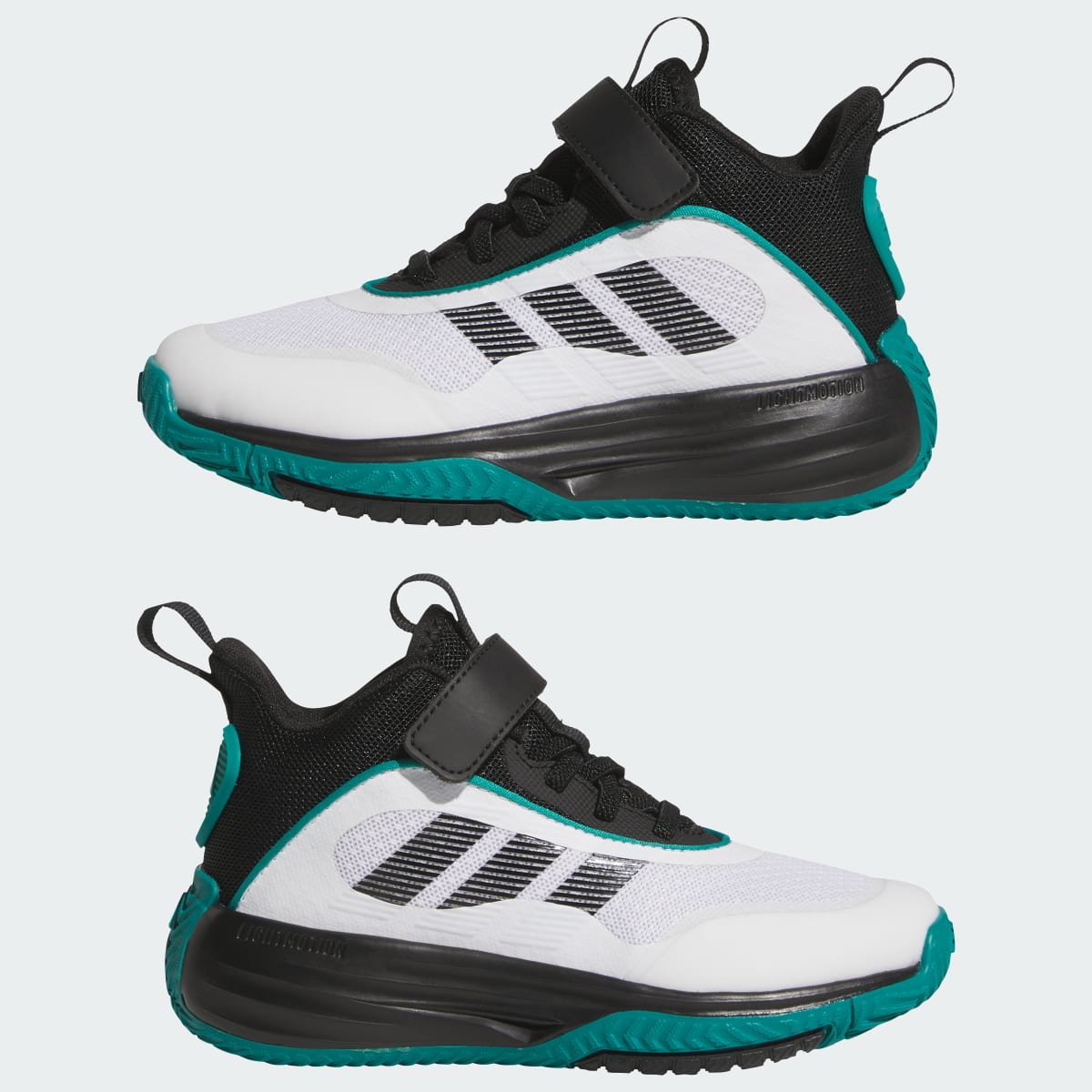 Adidas Ownthegame 3.0 Cloud White Core Black Pure Teal
