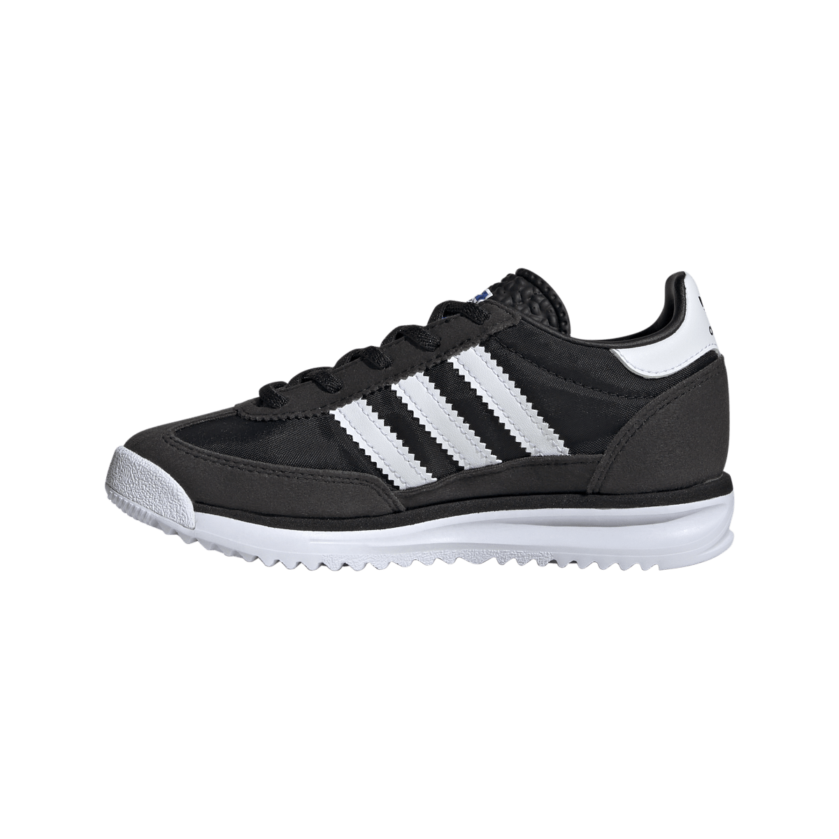 Adidas SL 72 RS Elastic Laces Core Black Cloud White Blue (PS)