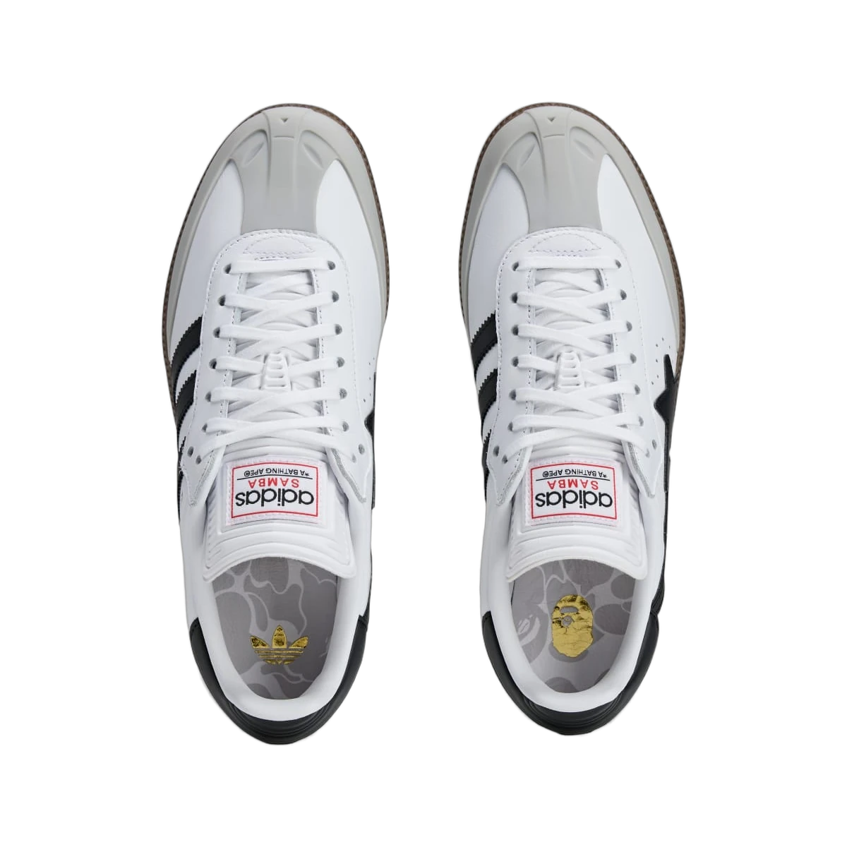 Adidas Samba Bape White Black Gum