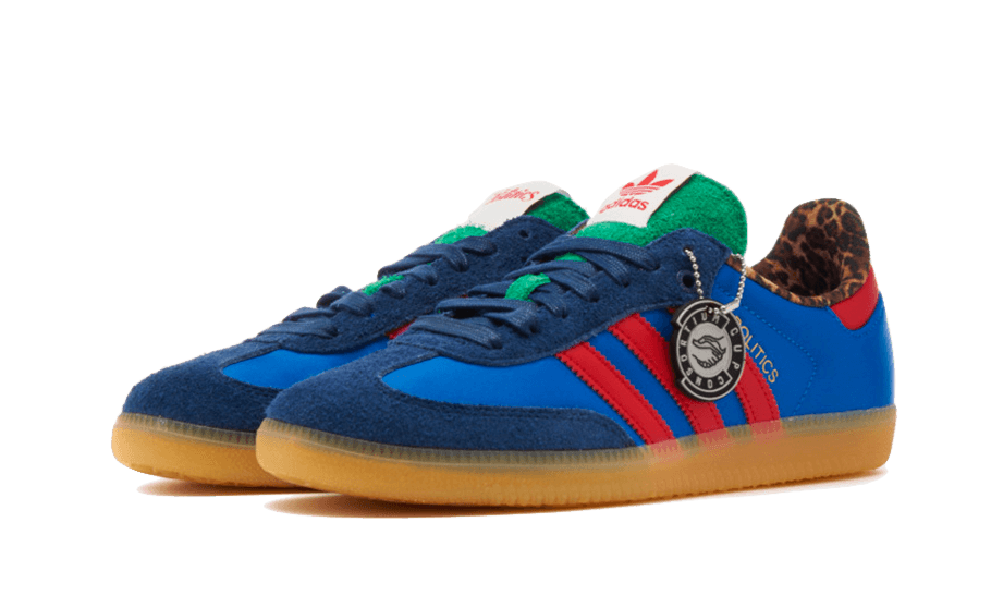 Adidas Samba Consortium Cup Sneaker Politics, Blue Bird/Better Scarlet/Dark Slate (IE0173)