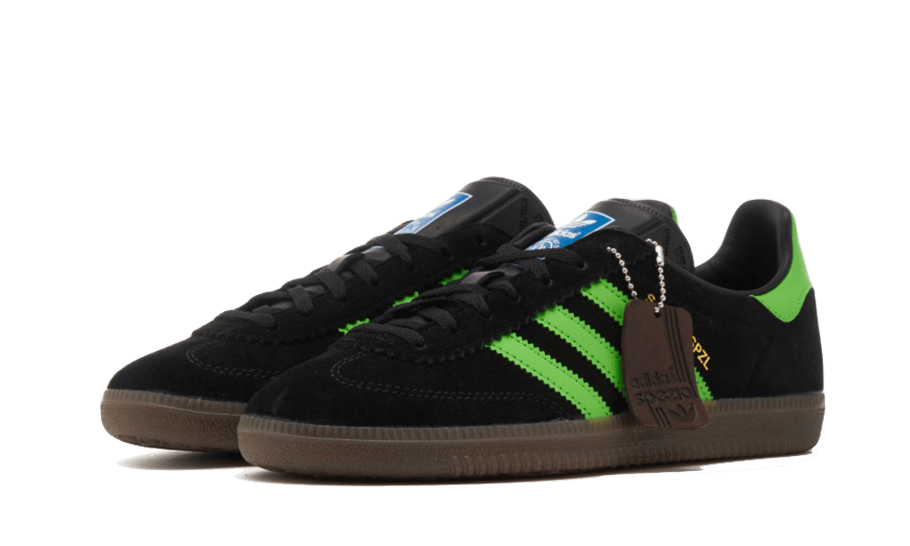 Adidas Samba Deco SPZL Black Lucid Lime, Core Black/Lucid Lime/Gum (IF5738)