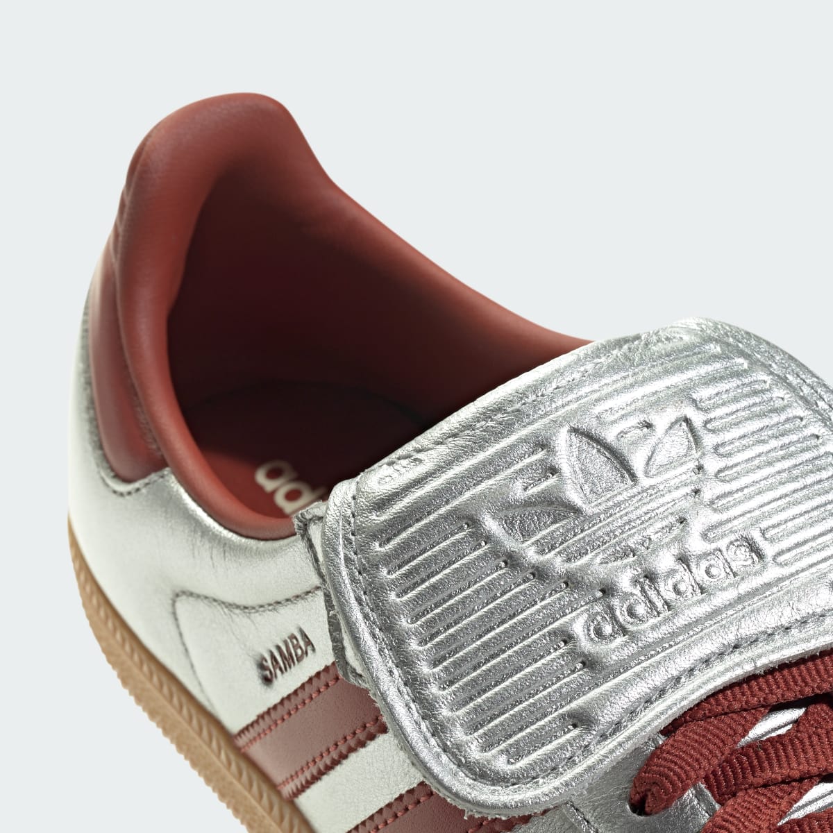 Adidas Samba LT Silver Metallic Ruby Gum