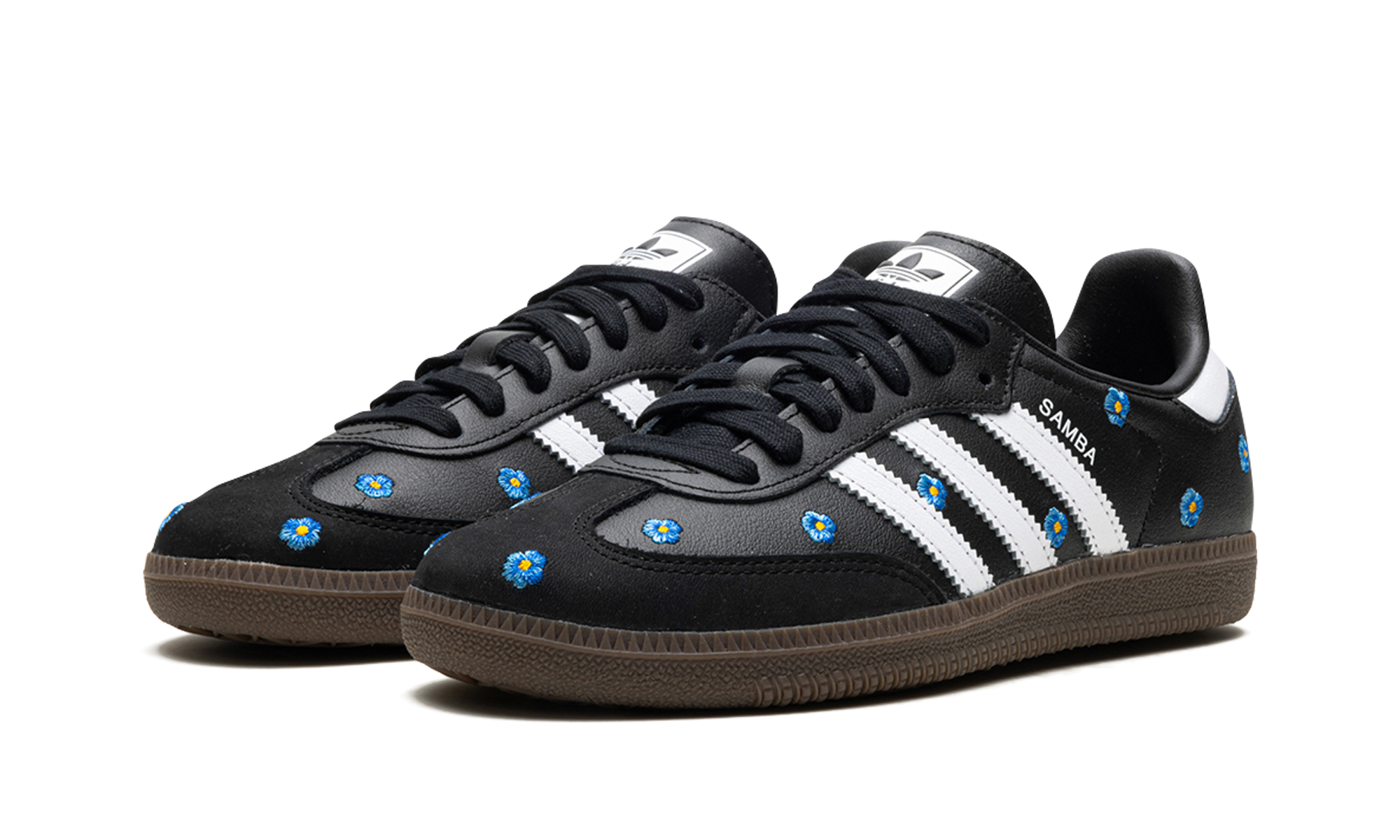 Adidas Samba Light Blue Floral Core Black