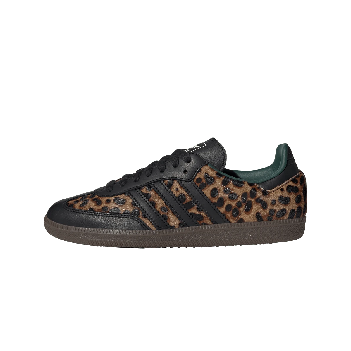 Adidas Samba OG Black Green Leopard, Core Black/Collegiate Green/Cream White (JI2735)
