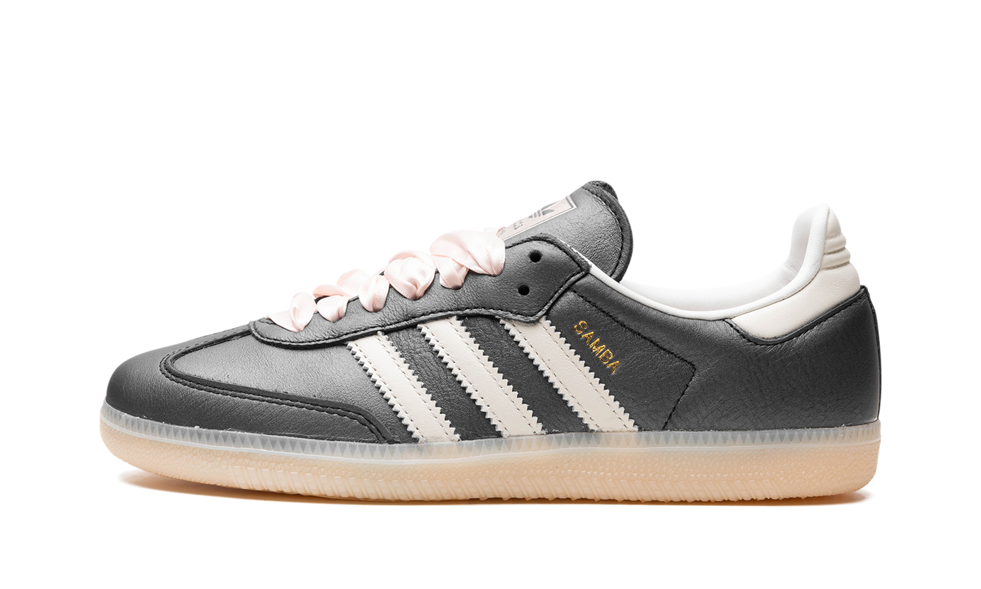 Adidas Samba OG Black Pink Ribbon Laces