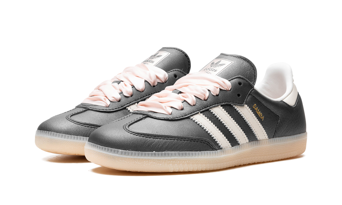 Adidas Samba OG Black Pink Ribbon Laces