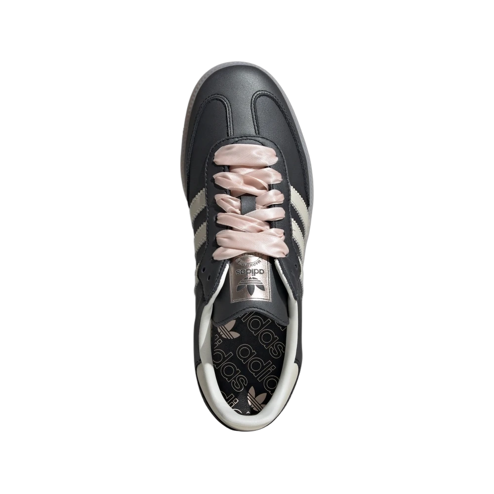 Adidas Samba OG Black Pink Ribbon Laces, Black/Beige/Pink (IH8047)