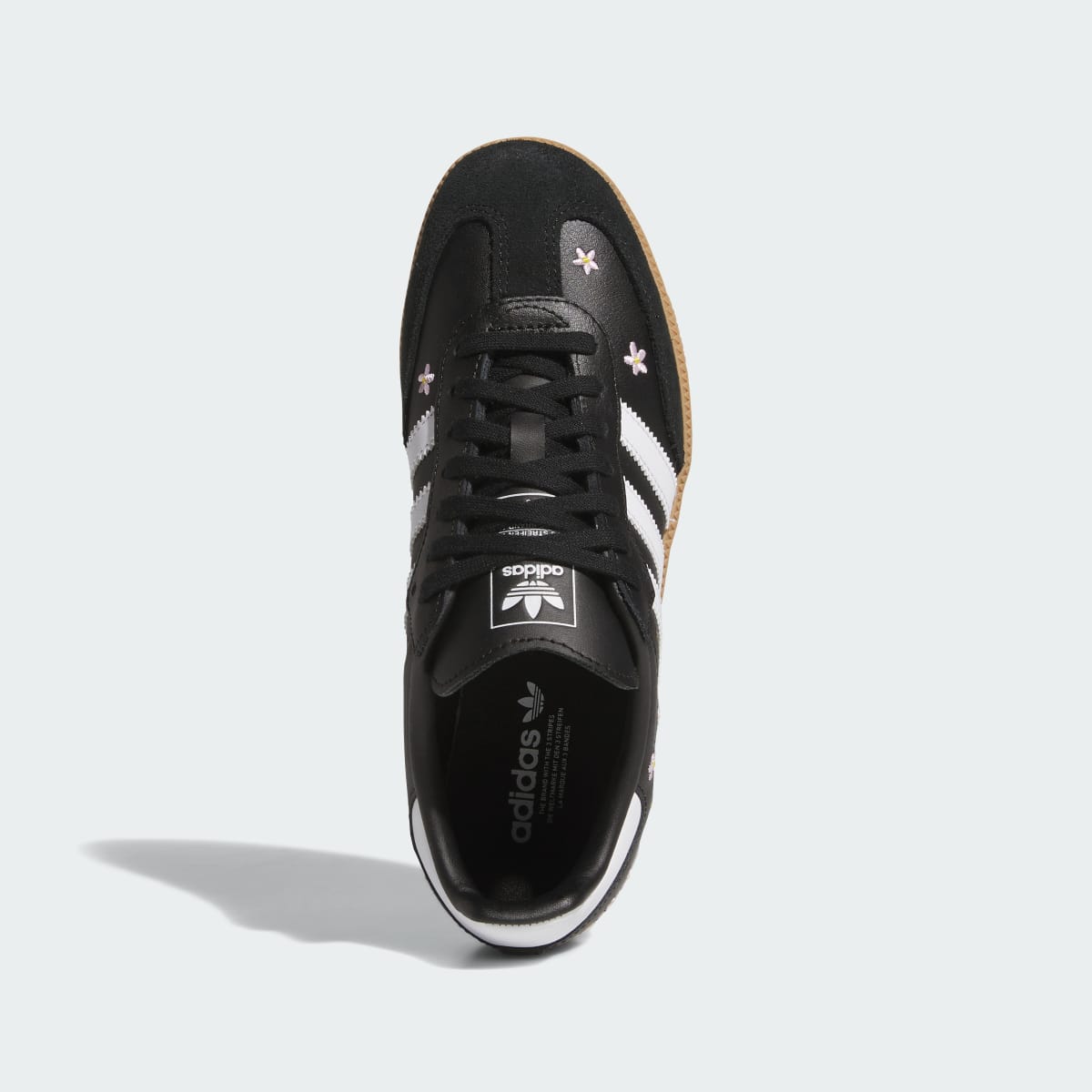 Adidas Samba OG Black White Gum Floral Embroidery