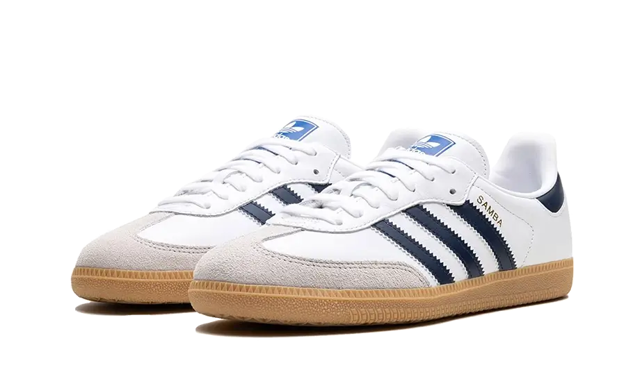 Adidas Samba OG Cloud White Collegiate Navy Gum