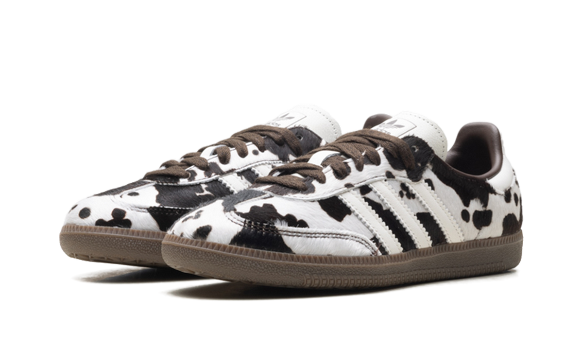 Adidas Samba OG Cow Print Dark Brown White
