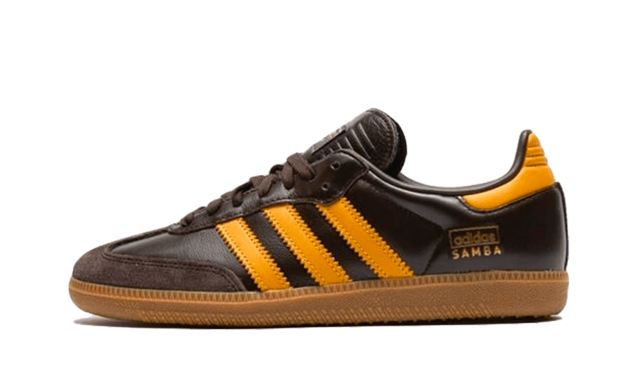 Adidas Samba OG Dark Brown Preloved Yellow, Dark Brown/Preloved Yellow/Gum (IG6174)