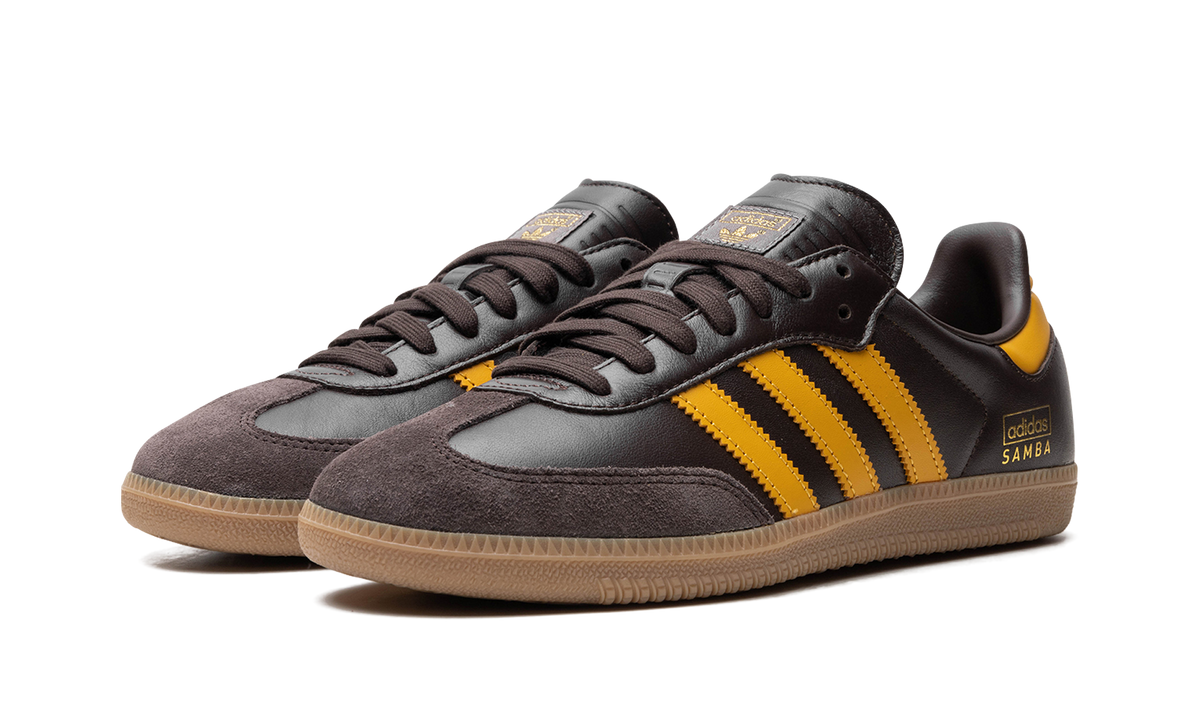 Adidas Samba OG Dark Brown Preloved Yellow