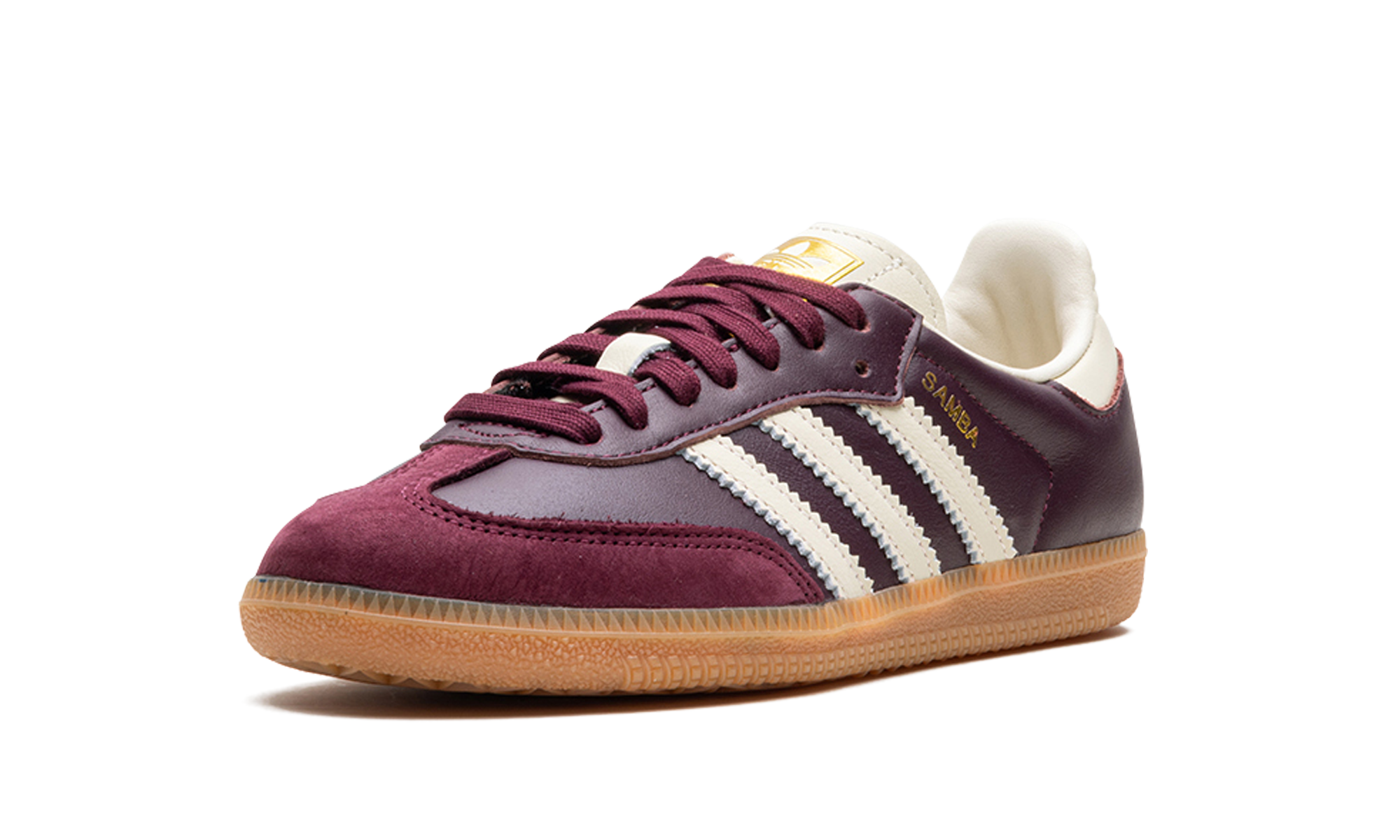 Adidas Samba OG Maroon Gold Metallic