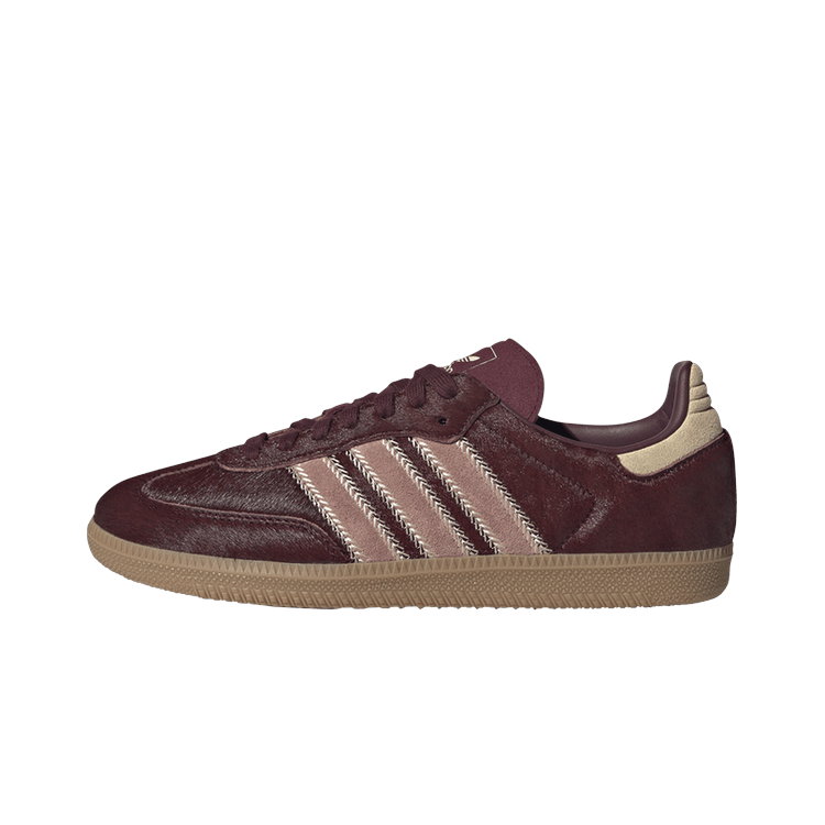 Adidas Samba OG Maroon Sand Strata Pony, Sand Strata/Maroon/Warm Clay (JP5330)