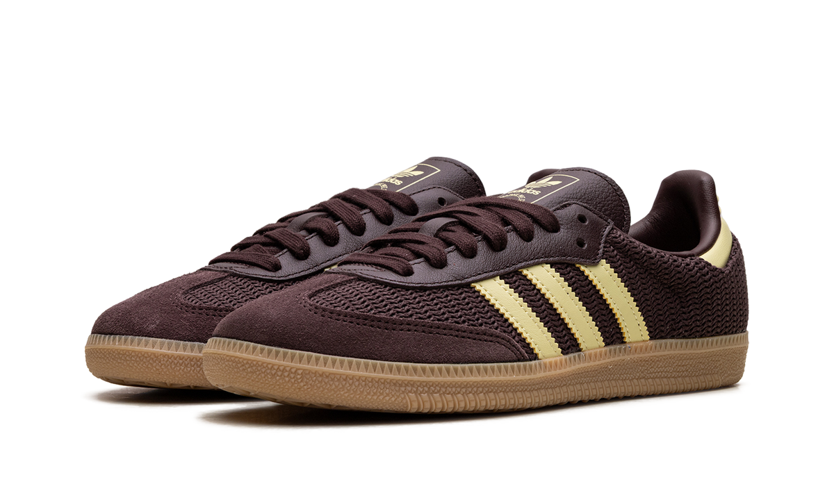 Adidas Samba OG Shadow Brown Powder Yellow