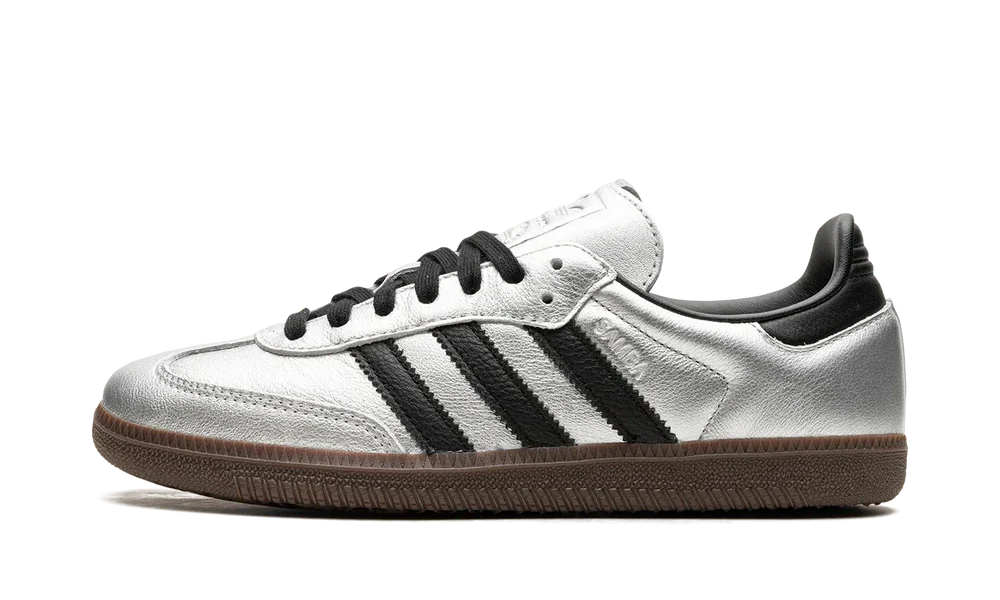 Adidas Samba OG Silver Metallic Black Gum - Sneak