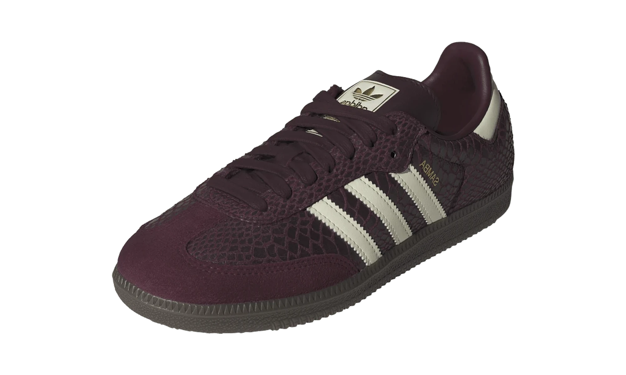 Adidas Samba OG Snakeskin Maroon Cream White