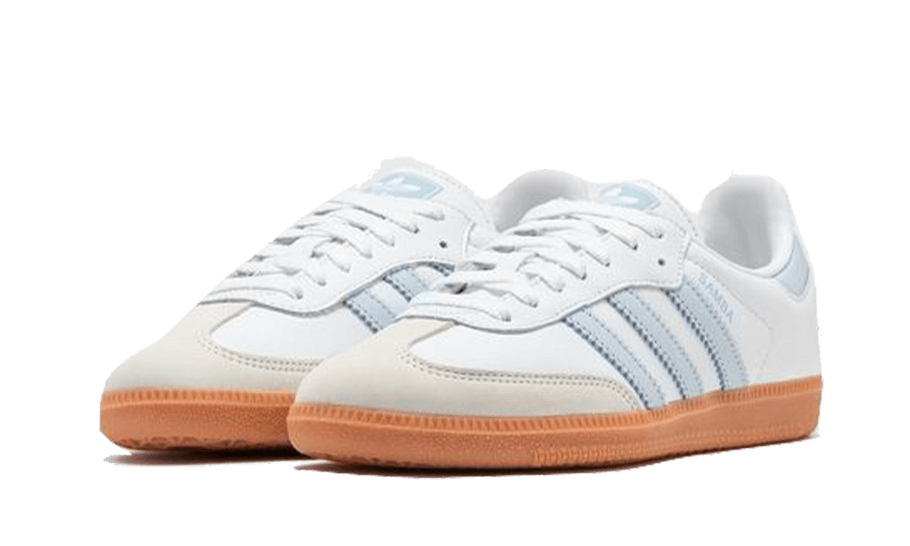 Adidas Samba OG White Halo Blue Gum, Cloud White/Halo Blue/Off White (IE0877)