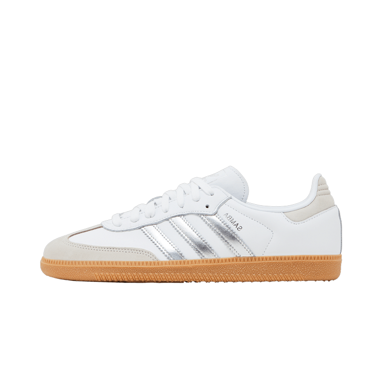 Adidas Samba OG White Silver Metallic Grey, Footwear White/Silver Metallic/Grey One (JI2725)