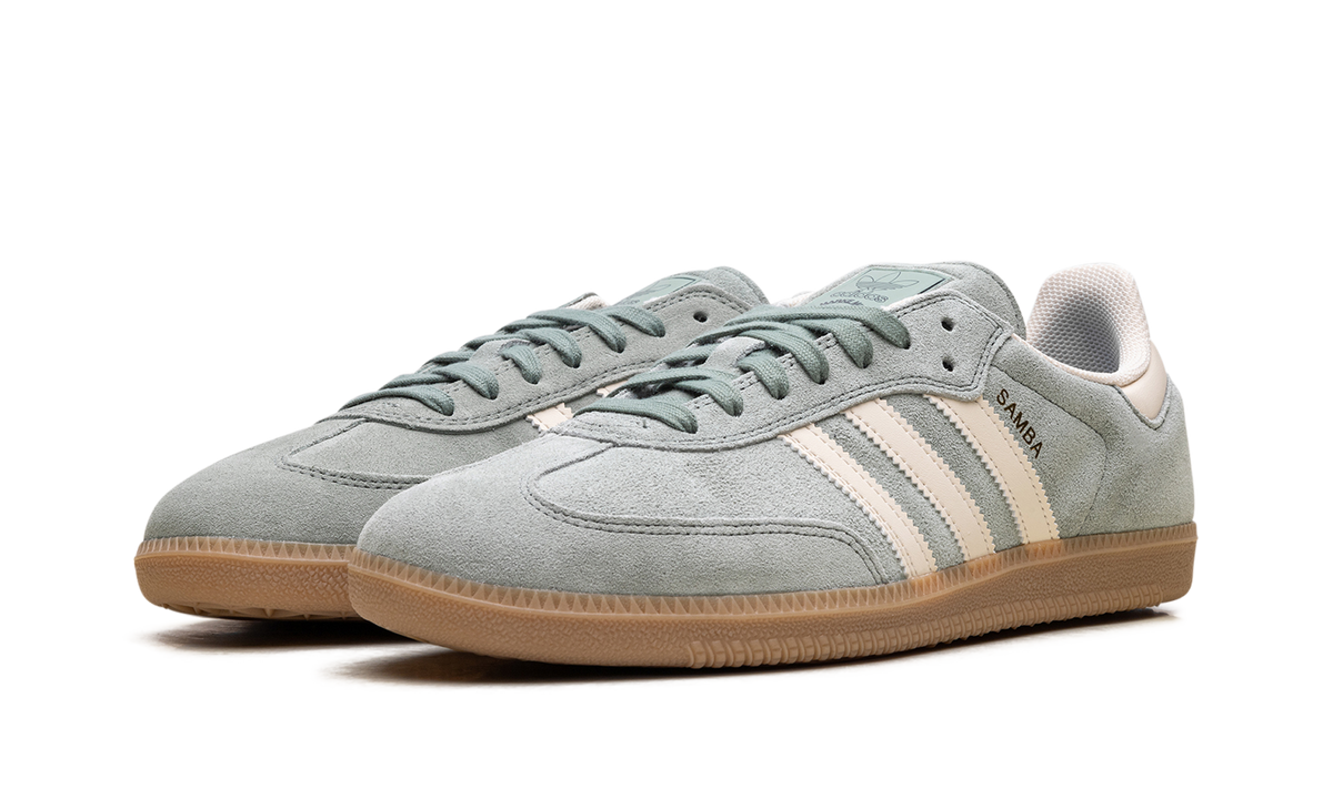 Adidas Samba Silver Green Wonder White