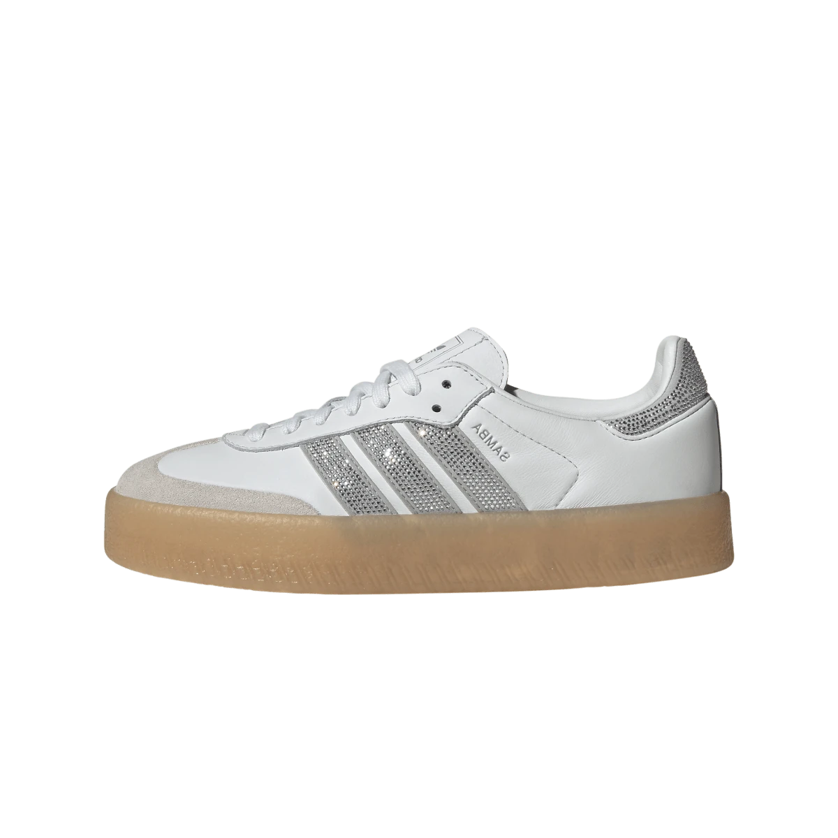 Adidas Sambae Rhinestone Crystal White Silver