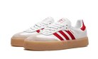 Adidas Sambae White Better Scarlet Gum, Cloud White/Better Scarlet/Cloud White (ID0438)