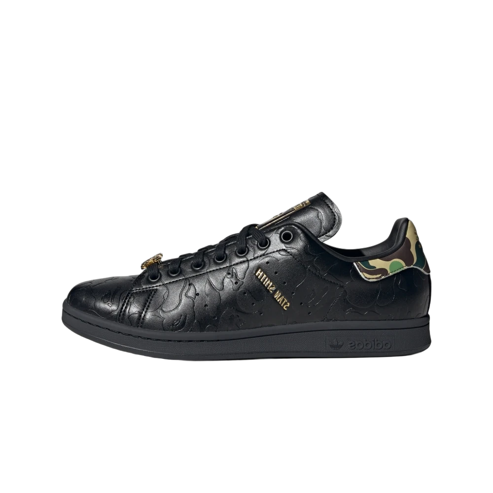 Adidas Stan Smith Bape 30th Anniversary Black, Core Black/Core Black/Gold Metallic (IG1116)
